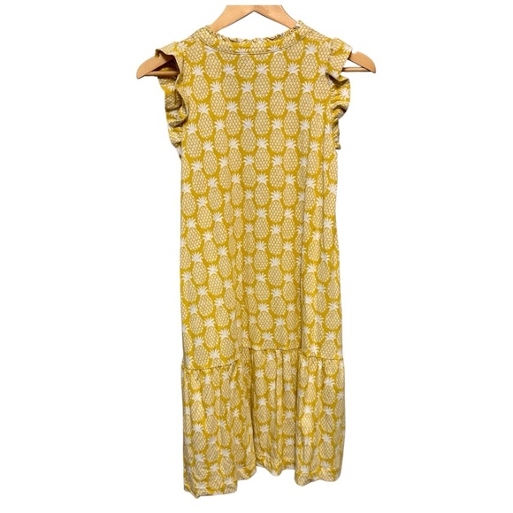 Boden Daisy Jersey Short Tier Dress, Ceylon Yellow Pineapple Geo Design size 6 - Picture 5 of 12